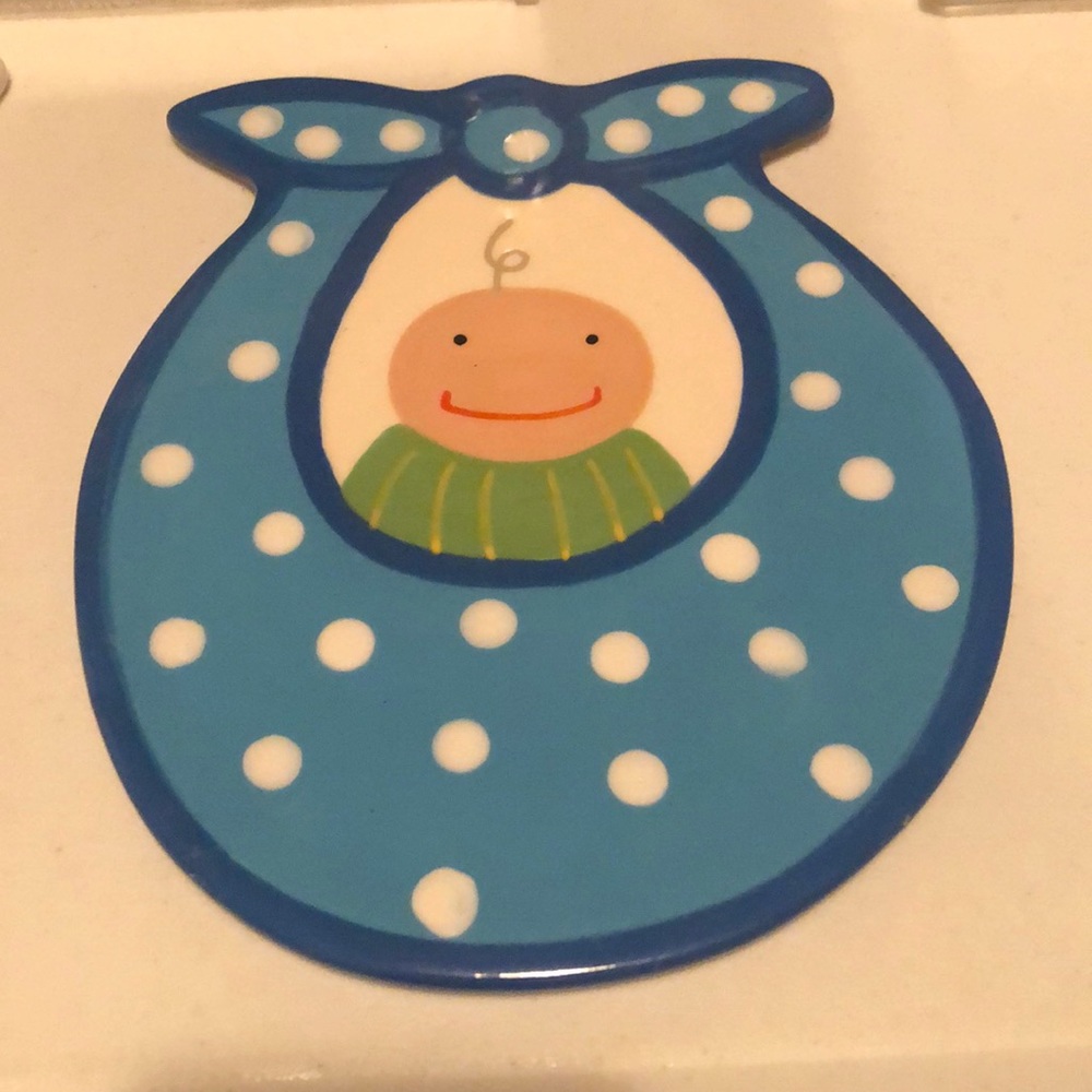 RARE Coton Color “Baby Boy Bib” Lg Attachment